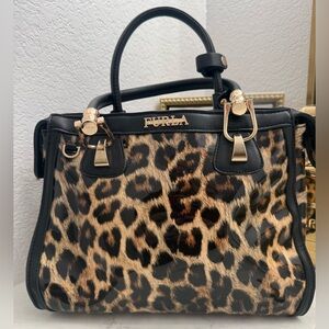 ❌SOLD❌Furla PVC Top Handle Bag Animal Print